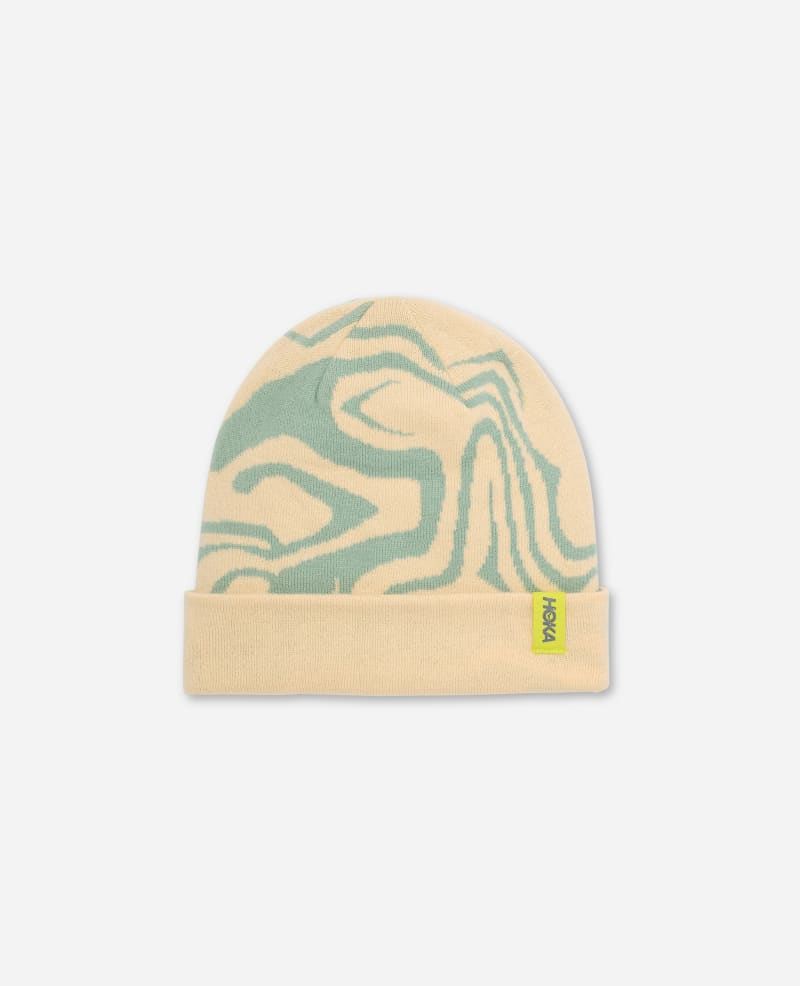 HOKA Winter Beanie in Oak/Aloe Vera
