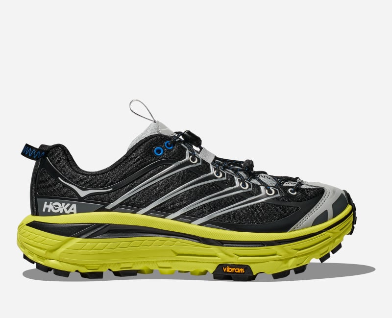 HOKA Mafate Three2 sko i farger svart/hoka citrus, størrelse: 38 2/3