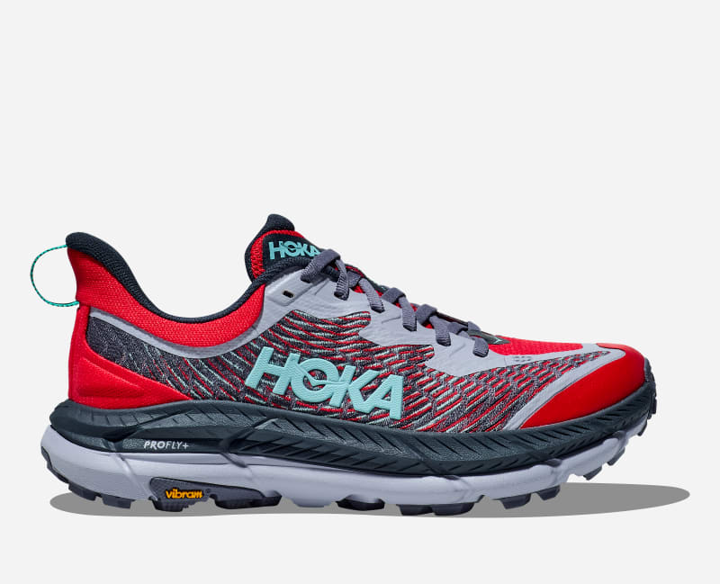 HOKA Men's Mafate Speed 4 Trail Running Shoes in Cerise/Stormy Skies, Size 41 1/3