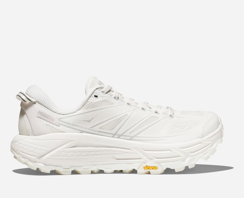 HOKA Mafate Speed 2 in White/Lunar Rock, Size 48