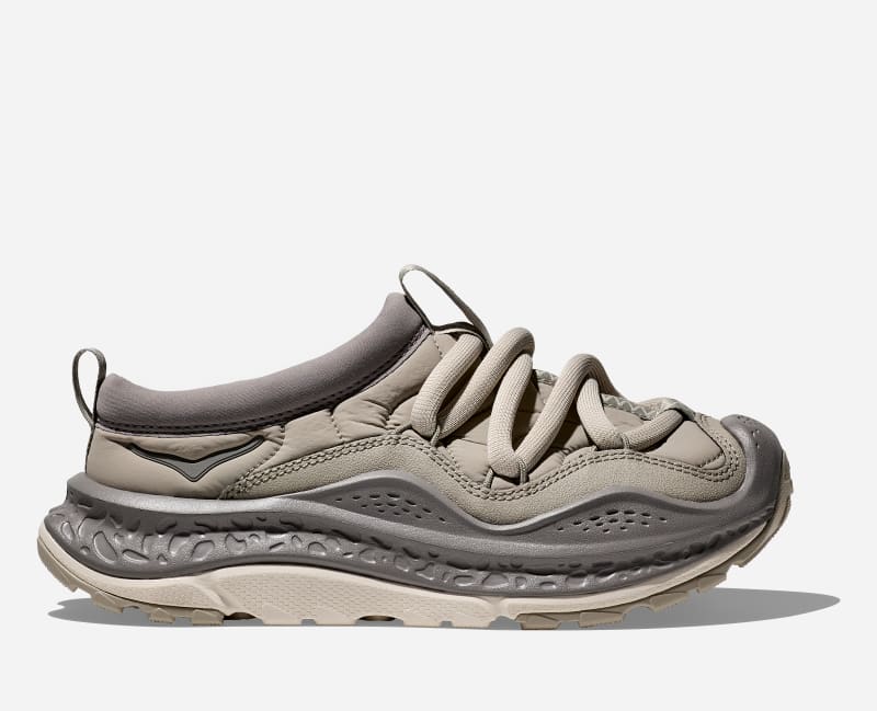 HOKA Ora Primo Lifestyle Shoes in Farro/Iron Ore, Size 9