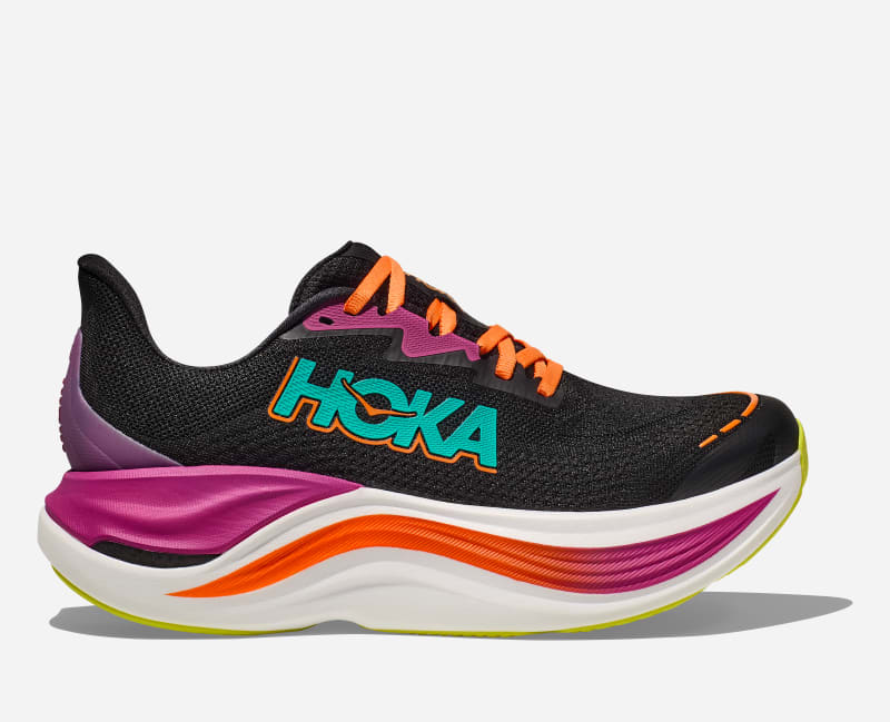 HOKA Skyward X Schuhe für Damen in Black/Electric Aqua Größe 45 1/3 | Straße