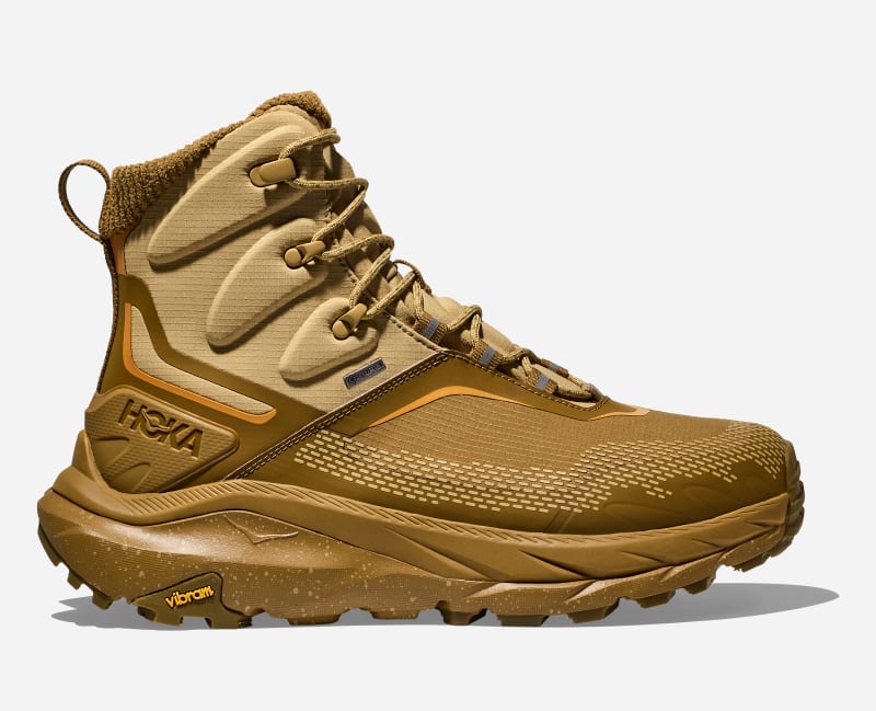 HOKA Men's Kaha 2 Frost GORE-TEX Hiking Shoes in Honey/Wheat, Size 14.5