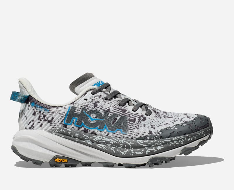 HOKA Women's Speedgoat 6 GORE-TEX Trail Shoes in Cosmic Grey/Asteroid, Size 5.5