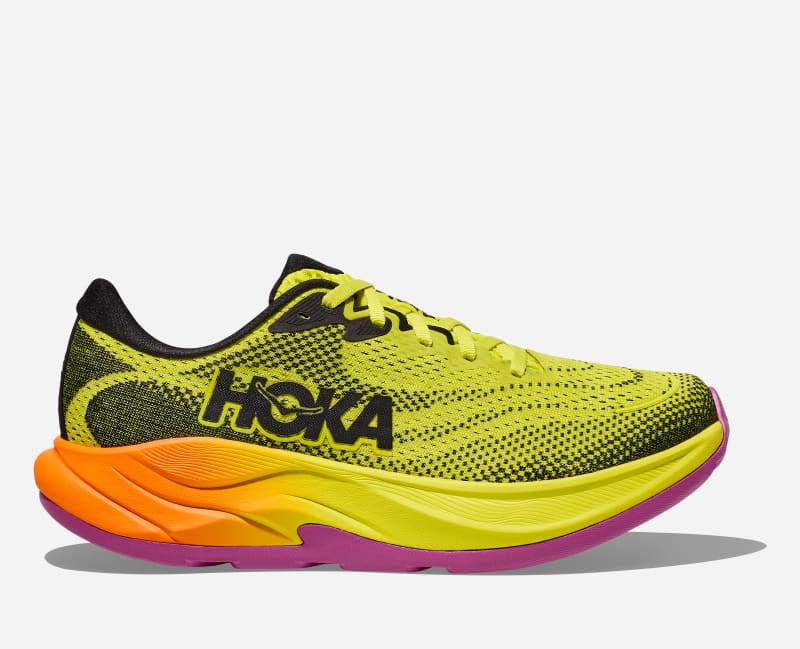 HOKA Rincon 4 løpesko i farger citrus/svart, størrelse: 46 2/3