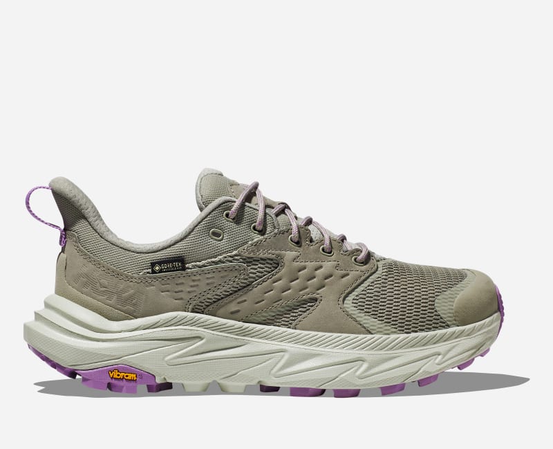 HOKA Women's Anacapa 2 Low GORE-TEX Hiking Shoes in Barley/Celadon Tint, Size 6.5 W