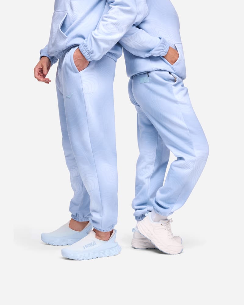 Hoka Essential Jogger in Blue Cloud Topo, Size XL Pants