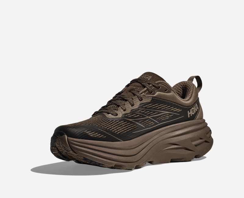 HOKA Stealth/Tech Bondi 8 Caged Scarpe in Umber/Deep Umber Taglia 43 1/3 | Shoes