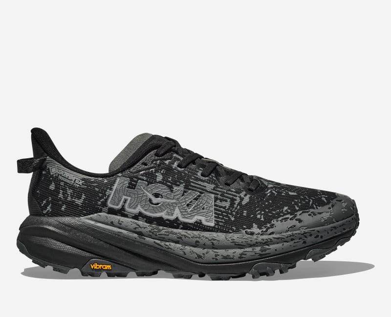 HOKA Speedgoat 6 GORE-TEX Chaussures pour Homme en Black/Outer Orbit Taille 47 1/3 | Trail