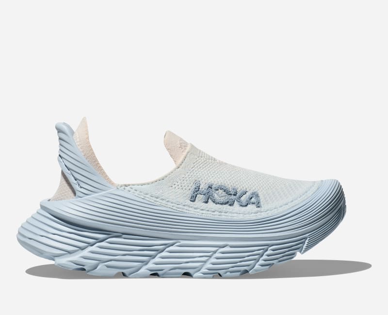 HOKA Restore TC Recovery Shoes in Overcast/Alabaster, Size 10.5