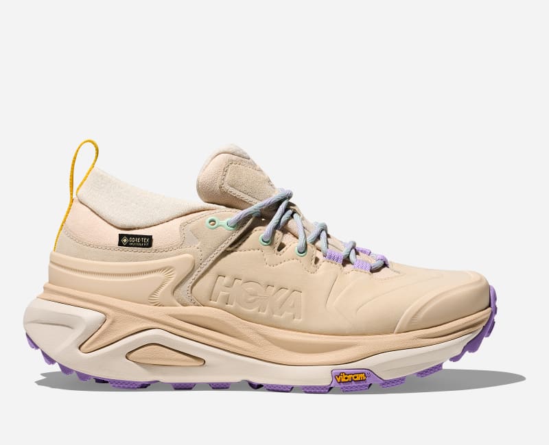 HOKA Kaha 3 Low GORE-TEX Schuhe für Damen in Vanilla/Mint Fluorite Größe 38 2/3 | Wandern