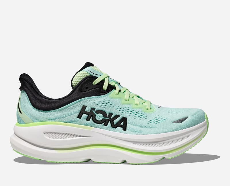 HOKA Bondi 9 tursko i farger luna moth/blå spark, størrelse: 44 2/3