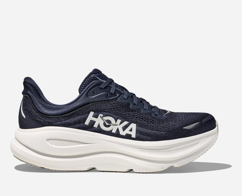 HOKA Bondi 9 Schoenen voor Heren in Varsity Navy, maat 40 2/3 Breed | Road