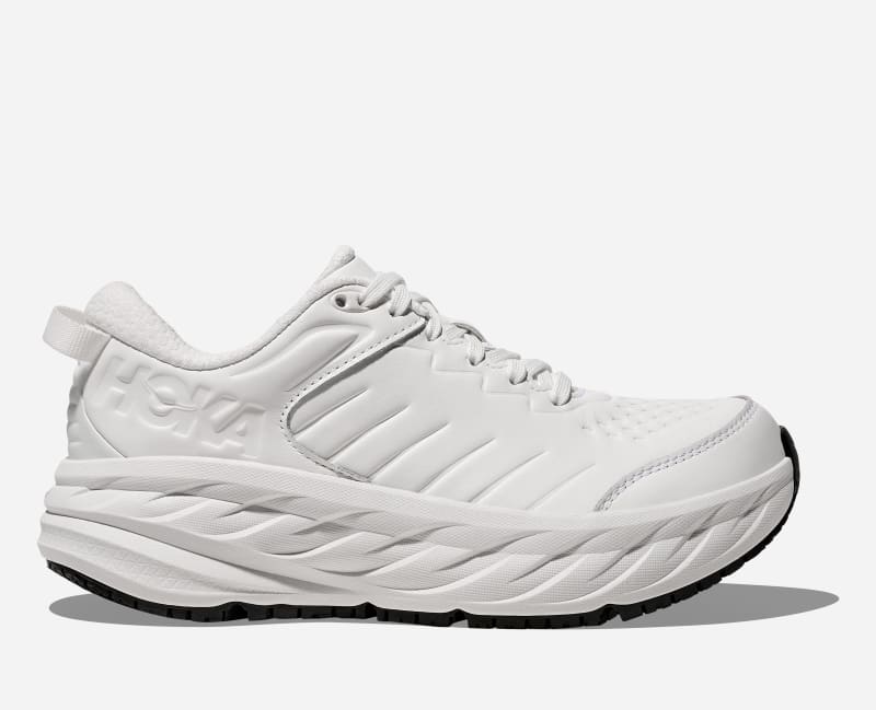 HOKA Women's Bondi Sr Shoes in Frost/Frost, Size 42 W