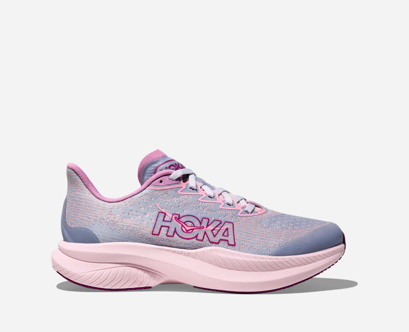 HOKA Mach 6 Schuhe für Kinder in Grape Agate/Lupine Größe 36 | Straße