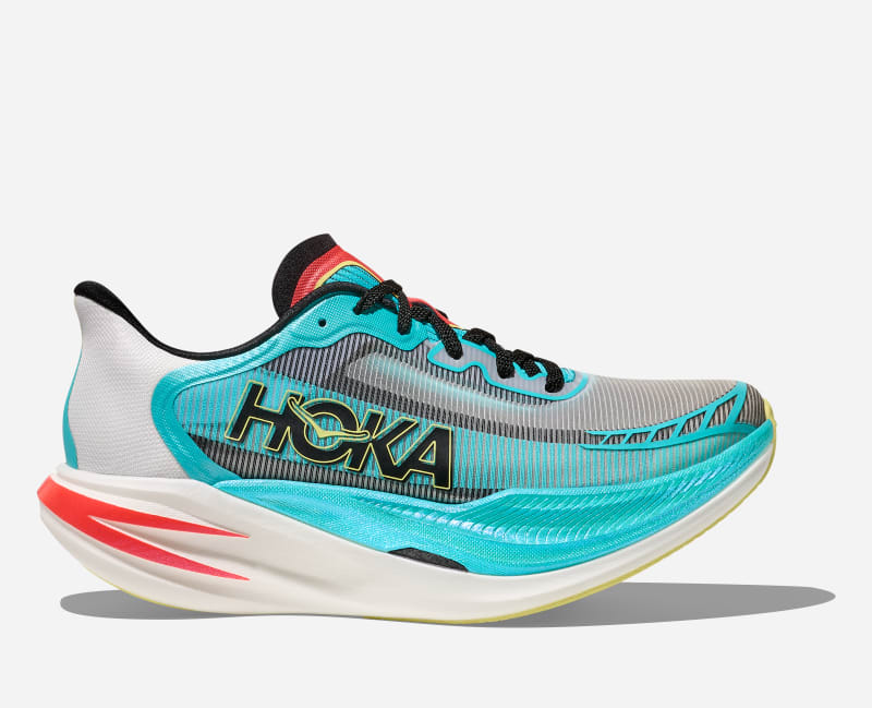HOKA Cielo X1 2.0 Schuhe in Frost/Black Größe 46 2/3 | Wettkampf
