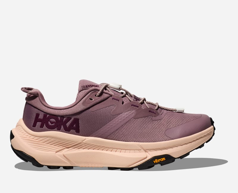 HOKA Transport Chaussures pour Femme en Classic Mauve/Dawn Light Taille 40 | Randonnée