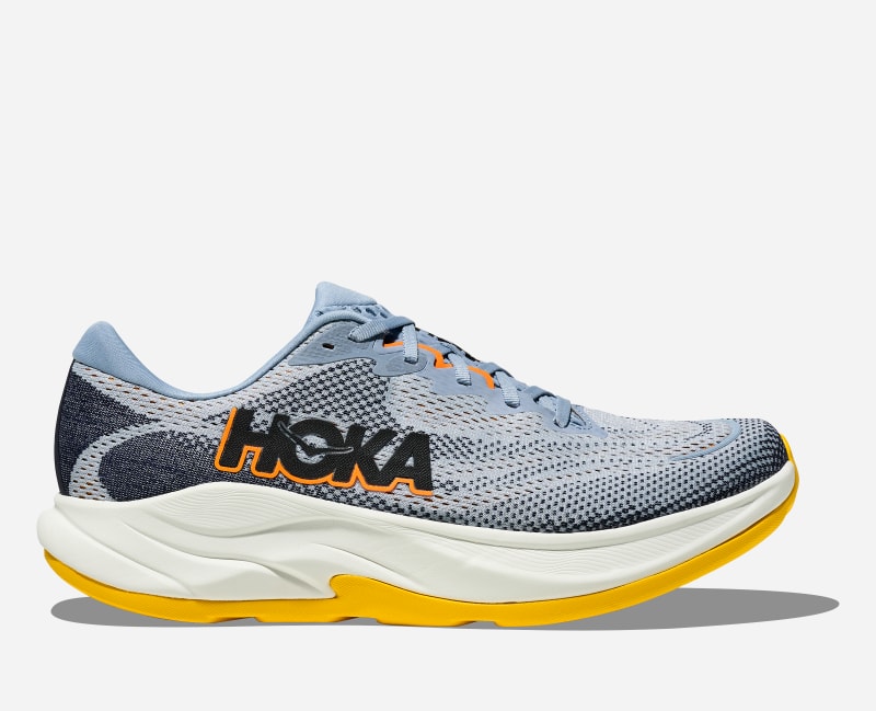HOKA Men's Rincon 4 Road Running Shoes in Drizzle/Nautical Dusk, Size 9