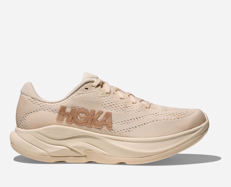 HOKA Women's Rincon 4 Shoes in Vanilla/Birch, Size 43 1/3