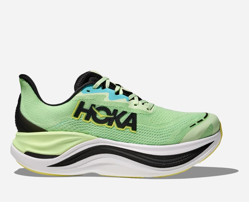 HOKA Men's Skyward X Shoes in Luna Moth/Black, Size 46 2/3