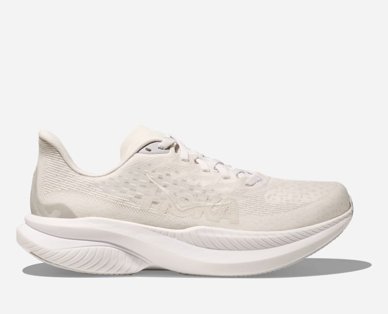 HOKA Women's Mach Shoes 6 in White/White, Size 40