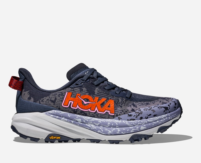HOKA Speedgoat 6 Chaussures pour Femme en Nautical Dusk/Sea Ice Taille 36 2/3 Large | Trail