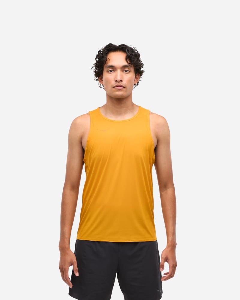 HOKA Canotta da running Airolite per Uomo in Varisty Yellow Taglia M | Gilet