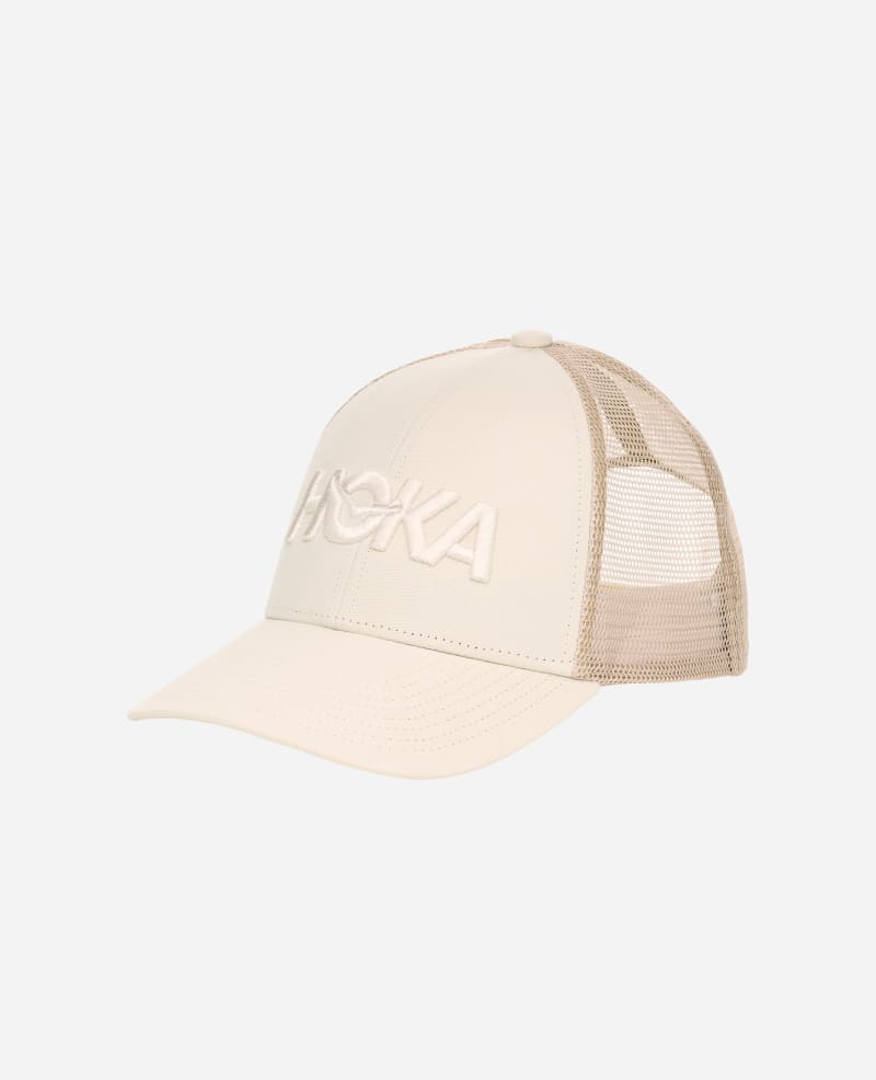 Hoka Trucker Hat in Alabaster