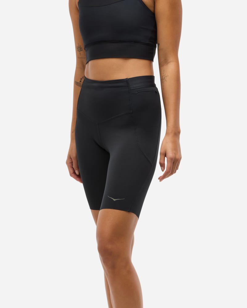 HOKA Novafly Strick-Shorts, 22 cm für Damen in Black Größe L | Shorts