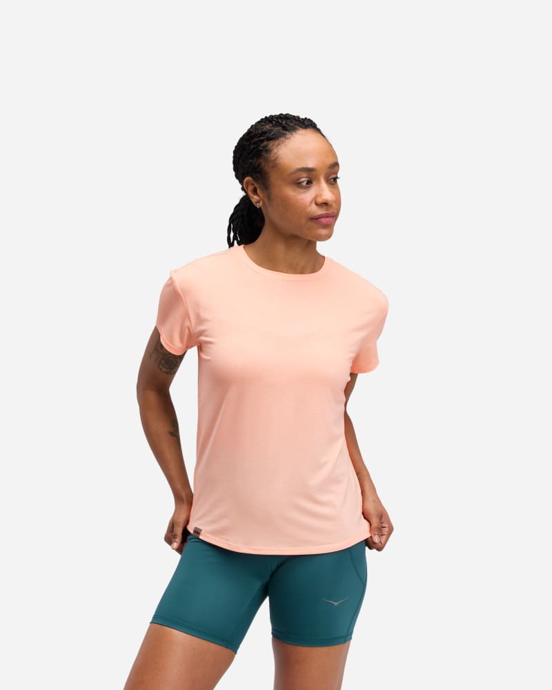 HOKA Women's Essential T-Shirt in Dawn Light, Size Medium