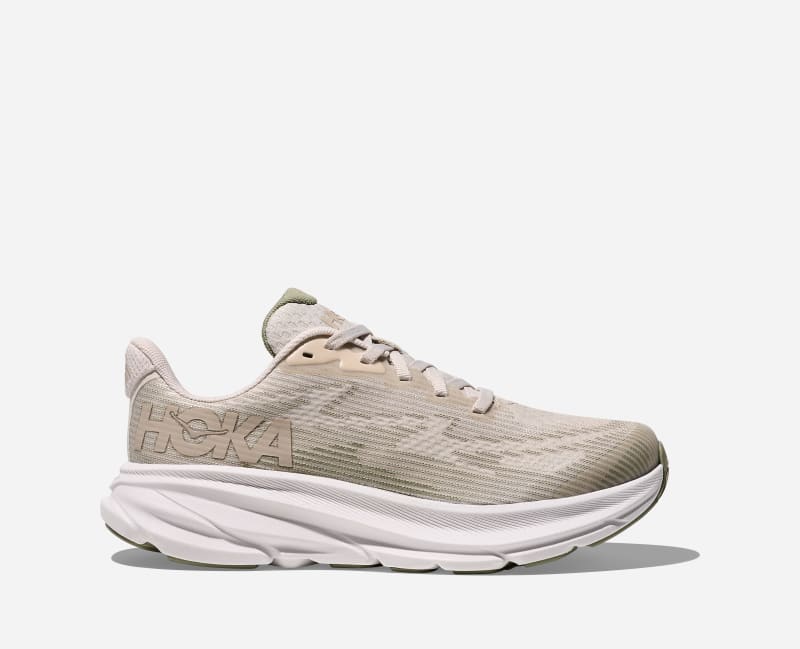 HOKA Clifton 9 Schuhe für Kinder in Stucco/Sea Moss Größe 36 | Straße