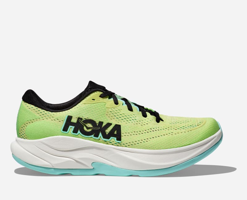 HOKA Men's Rincon 4 Shoes in Yuzu/Tart Apple, Size 47 1/3