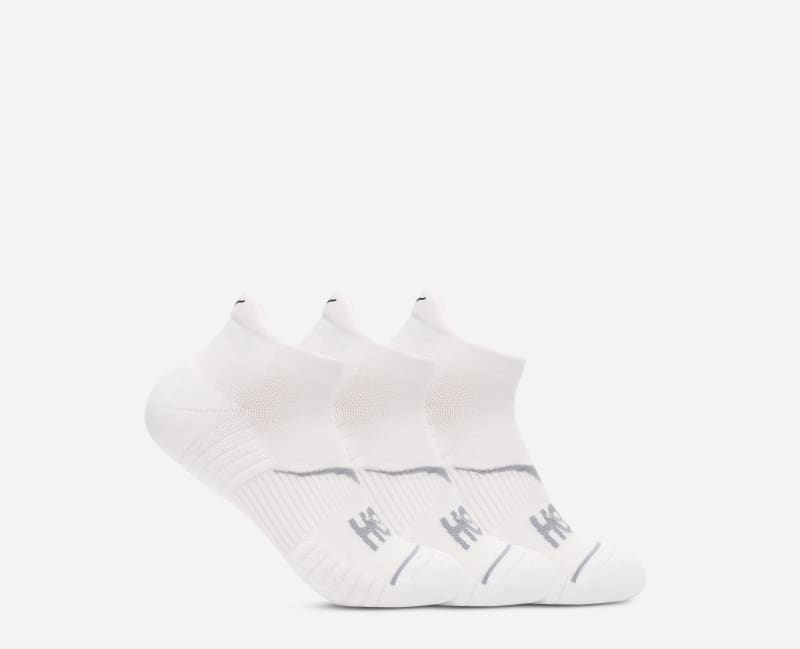 HOKA No Show hardloopsokken 3-Pack in White, maat L