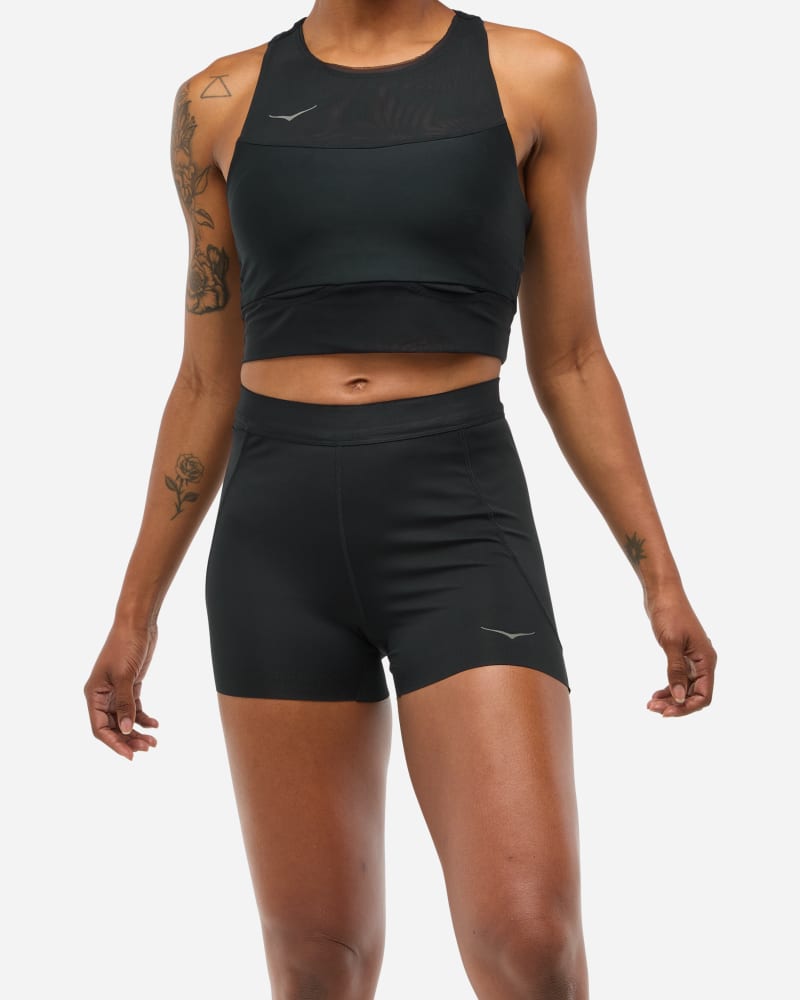 HOKA Novafly Strick-Shorts, 7 cm für Damen in Black Größe M | Shorts