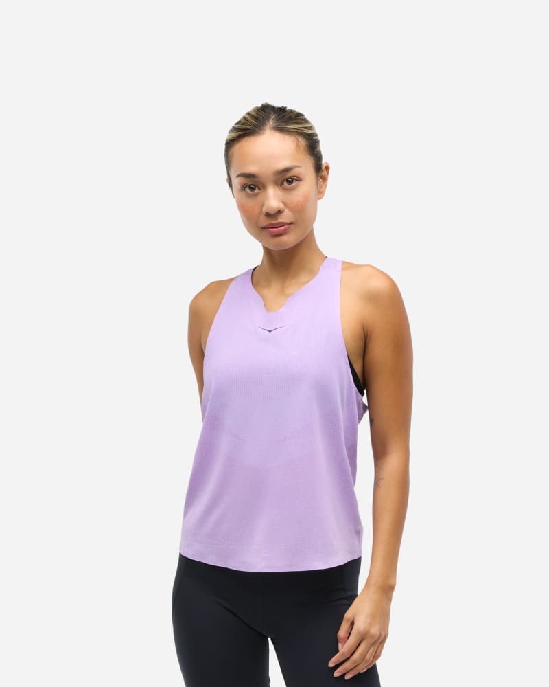 HOKA Women's Race Day Singlet in Aster Flower, Size XL
