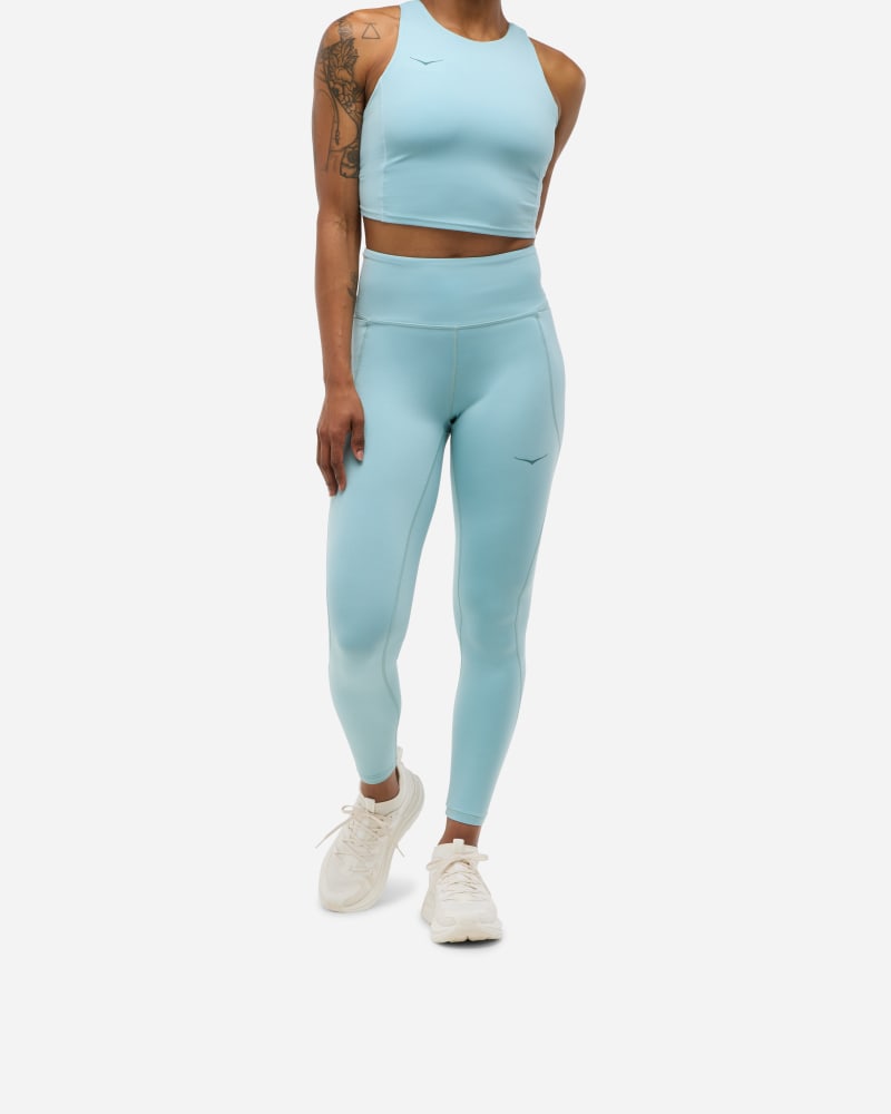 HOKA Women's Elaro Knit Tight 27" in Druzy, Size Medium