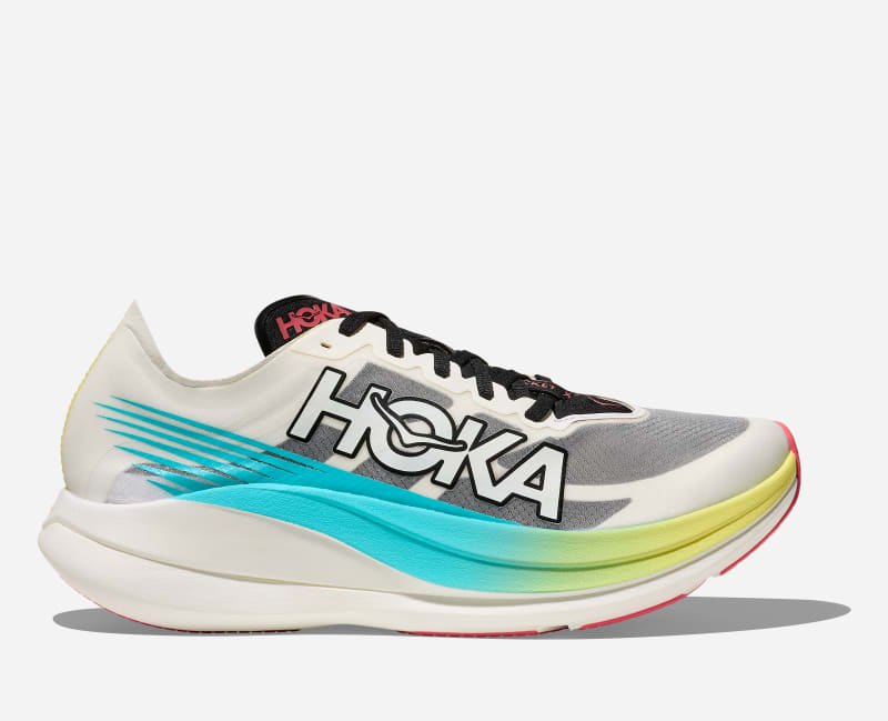 HOKA Rocket X 2 løpesko i farger yuzu/cielo blå, størrelse: 44