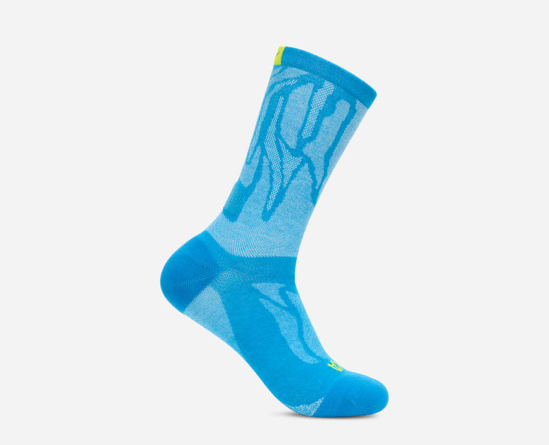 HOKA Clifton crew Run Sock sko i skyward blå, størrelse: mellom