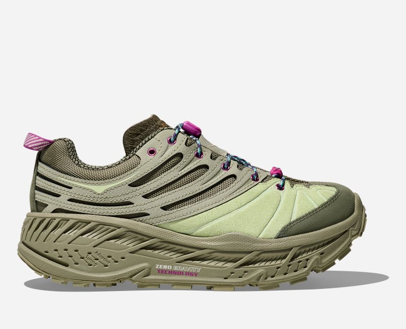 HOKA Elite Terrain System Stinson EVO OG Chaussures en Sea Moss/Luna Moth Taille 48 | Lifestyle