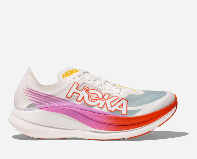 HOKA Rocket X 2 løpesko i farger frost/lava, størrelse: 37 1/3