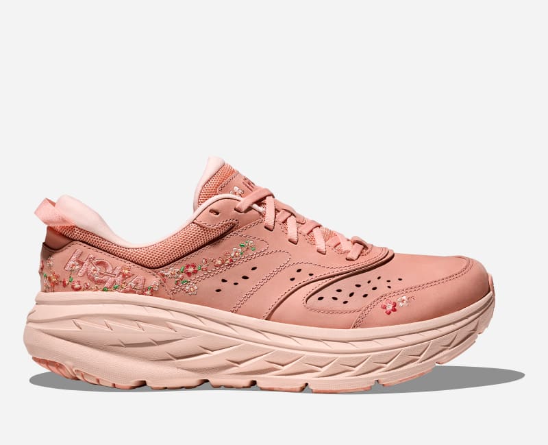 HOKA Vibrant Bloom Bondi L Schoenen in Dry Clay, maat 37 1/3 | Lifestyle