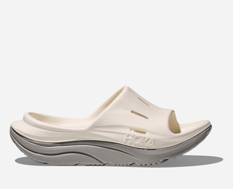 HOKA Ora Recovery Slide 3 sko i farger alabaster/stardust, størrelse: M48/ W49 1/3