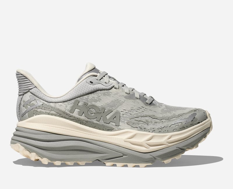 HOKA Stinson 7 Chaussures pour Homme en Stardust/Alabaster Taille 42 | Trail