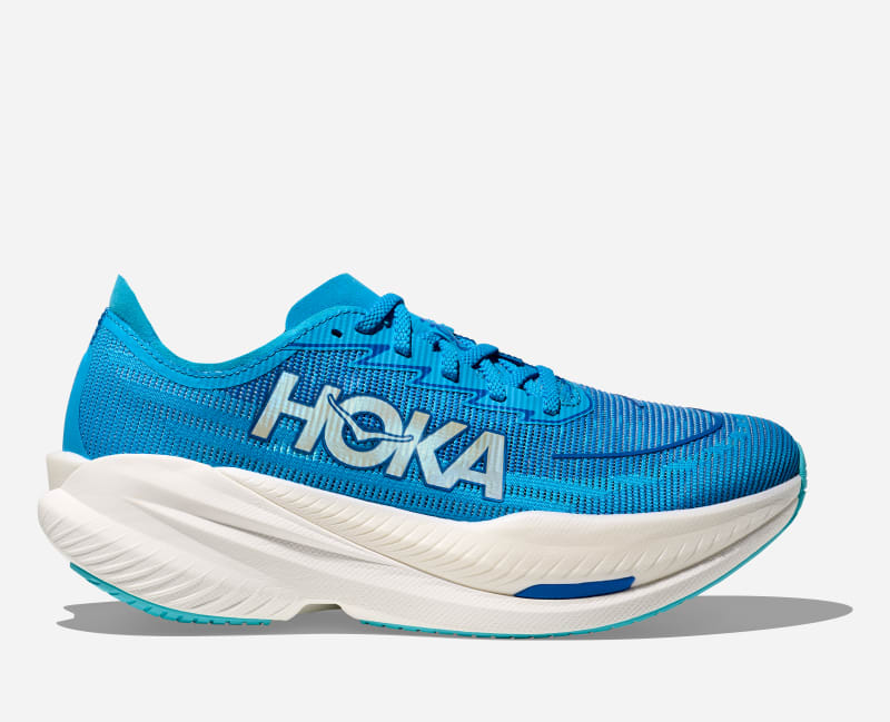 HOKA Men's Mach X 2 Shoes in Skyward Blue/Electric Cobalt, Size 42