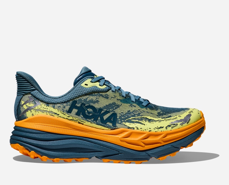 HOKA Stinson 7 Chaussures pour Homme en Mountain Fog/Blue Twilight Taille 45 1/3 | Trail