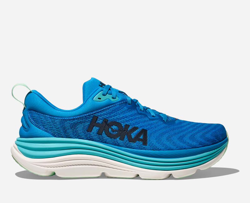 Gaviota 5 Stability Running Shoes in HOKA Men's Blue/Cielo Blue, Size 45 1/3