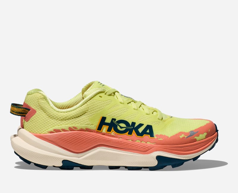 HOKA Women's Torrent 4 Trail Shoes in Yuzu/Feldspar, Size 5