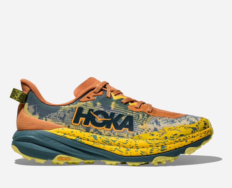 HOKA Speedgoat 6 Chaussures pour Homme en Terra Cotta/Mountain Fog Taille 44 | Trail