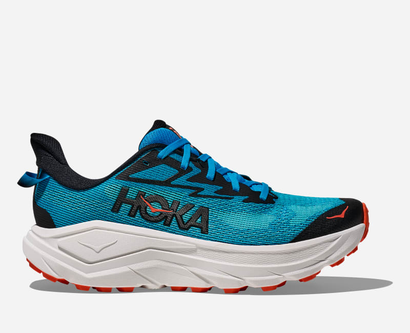HOKA Men's Challenger 8 Road Running Shoes in Skyward Blue/White, Size 10.5