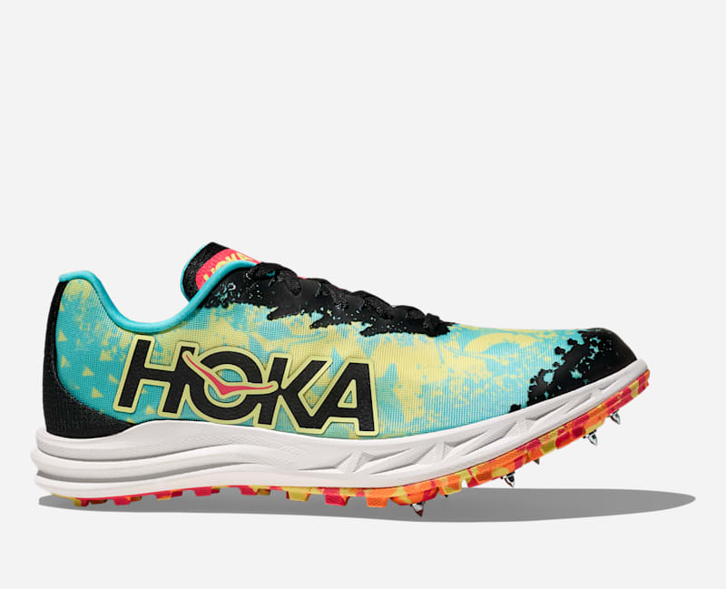 HOKA Crescendo Xc Shoes in Cielo Blue/Yuzu, Size M42 2/3/ W43 1/3